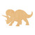 Triceratops 2 Wood Cutout for Crafts, Unfinished Baltic Birch Craft Shape