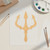 Trident Wood Cutout for Crafts, Unfinished Baltic Birch Craft Shape