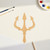 Trident Wood Cutout for Crafts, Unfinished Baltic Birch Craft Shape