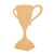 Trophy 2 Wood Cutout for Crafts, Unfinished Baltic Birch Craft Shape