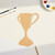 Trophy 2 Wood Cutout for Crafts, Unfinished Baltic Birch Craft Shape