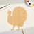 Turkey 3 Wood Cutout for Crafts, Unfinished Baltic Birch Craft Shape