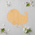 Turkey 4 Wood Cutout for Crafts, Unfinished Baltic Birch Craft Shape