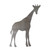 Giraffe 2 Steel Cutout Shape, Raw Metal Wall Art and Craft Supply