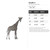 Giraffe 2 Steel Cutout Shape, Raw Metal Wall Art and Craft Supply