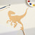 Velociraptor Wood Cutout for Crafts, Unfinished Baltic Birch Craft Shape