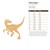 Velociraptor Wood Cutout for Crafts, Unfinished Baltic Birch Craft Shape