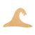 Wave Wood Cutout for Crafts, Unfinished Baltic Birch Craft Shape