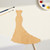 Wedding Dress Wood Cutout for Crafts, Unfinished Baltic Birch Craft Shape