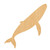 Whale 1 Wood Cutout for Crafts, Unfinished Baltic Birch Craft Shape