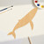 Whale 1 Wood Cutout for Crafts, Unfinished Baltic Birch Craft Shape