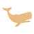 Whale 2 Wood Cutout for Crafts, Unfinished Baltic Birch Craft Shape