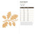 Acorn Branch Wood Cutout for Crafts, Unfinished Baltic Birch Craft Shape
