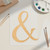 Ampersand Wood Cutout for Crafts, Unfinished Baltic Birch Craft Shape