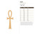 Ankh Wood Cutout for Crafts, Unfinished Baltic Birch Craft Shape