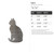 Cat 2 Steel Cutout Shape, Raw Metal Wall Art and Craft Supply
