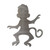 Monkey 4 Steel Cutout Shape, Raw Metal Wall Art and Craft Supply