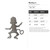 Monkey 4 Steel Cutout Shape, Raw Metal Wall Art and Craft Supply