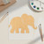 Baby Elephant Wood Cutout for Crafts, Unfinished Baltic Birch Craft Shape
