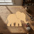 Baby Elephant Wood Cutout for Crafts, Unfinished Baltic Birch Craft Shape