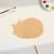 Cat Laying Down Wood Cutout for Crafts, Unfinished Baltic Birch Craft Shape