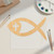Christian Fish Wood Cutout for Crafts, Unfinished Baltic Birch Craft Shape
