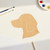 Dog Head Wood Cutout for Crafts, Unfinished Baltic Birch Craft Shape
