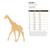 Giraffe 1 Wood Cutout for Crafts, Unfinished Baltic Birch Craft Shape