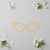 Glasses 1 Wood Cutout for Crafts, Unfinished Baltic Birch Craft Shape