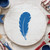 Turkey Feather Reusable Mylar Stencil, 10 mil Plastic Paint Stencil for Crafts and Decor