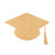 Graduation Cap 1 Wood Cutout for Crafts, Unfinished Baltic Birch Craft Shape