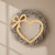 Heart Bow Wood Cutout for Crafts, Unfinished Baltic Birch Craft Shape