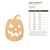 Jack O Lantern 5 Wood Cutout for Crafts, Unfinished Baltic Birch Craft Shape