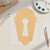 Key Hole 2 Wood Cutout for Crafts, Unfinished Baltic Birch Craft Shape