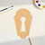 Key Hole 2 Wood Cutout for Crafts, Unfinished Baltic Birch Craft Shape