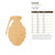 Grenade Wood Cutout for Crafts, Unfinished Baltic Birch Craft Shape