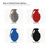 Grenade Steel Cutout Shape, Raw Metal Wall Art and Craft Supply