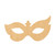 Mardis Gras Mask Wood Cutout for Crafts, Unfinished Baltic Birch Craft Shape