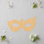 Mardis Gras Mask Wood Cutout for Crafts, Unfinished Baltic Birch Craft Shape