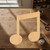 Music Note 1 Wood Cutout for Crafts, Unfinished Baltic Birch Craft Shape