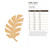 Palm Leaf 2 Wood Cutout for Crafts, Unfinished Baltic Birch Craft Shape