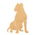 Pit Bull Wood Cutout for Crafts, Unfinished Baltic Birch Craft Shape