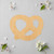 Pretzel Wood Cutout for Crafts, Unfinished Baltic Birch Craft Shape