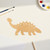 Ankylosaurus 1 Wood Cutout for Crafts, Unfinished Baltic Birch Craft Shape
