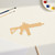 Ar 15 Rifle Wood Cutout for Crafts, Unfinished Baltic Birch Craft Shape