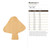 Mushroom 2 Wood Cutout for Crafts, Unfinished Baltic Birch Craft Shape
