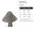 Mushroom 2 Steel Cutout Shape, Raw Metal Wall Art and Craft Supply