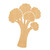 Broccoli 2 Wood Cutout for Crafts, Unfinished Baltic Birch Craft Shape