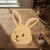 Bunny Face 2 Wood Cutout for Crafts, Unfinished Baltic Birch Craft Shape