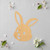 Bunny Face 2 Wood Cutout for Crafts, Unfinished Baltic Birch Craft Shape